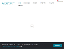 Tablet Screenshot of pacificwestfund.com